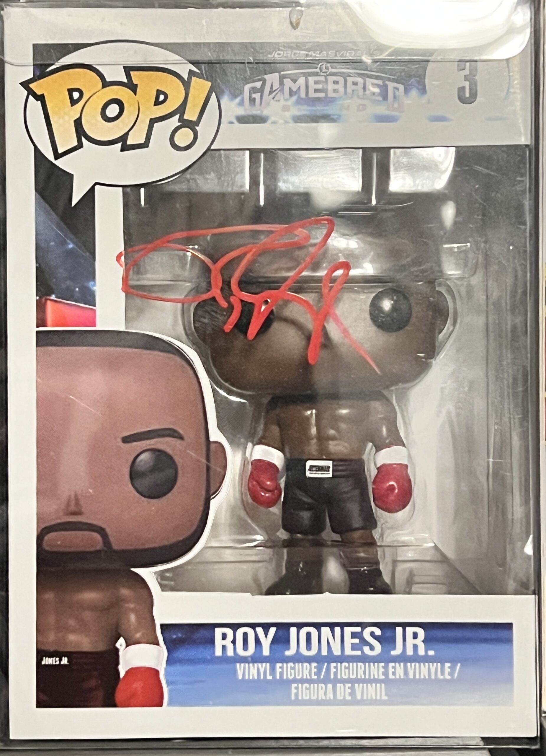 Roy Jones Jr. Autographed Funko Box
