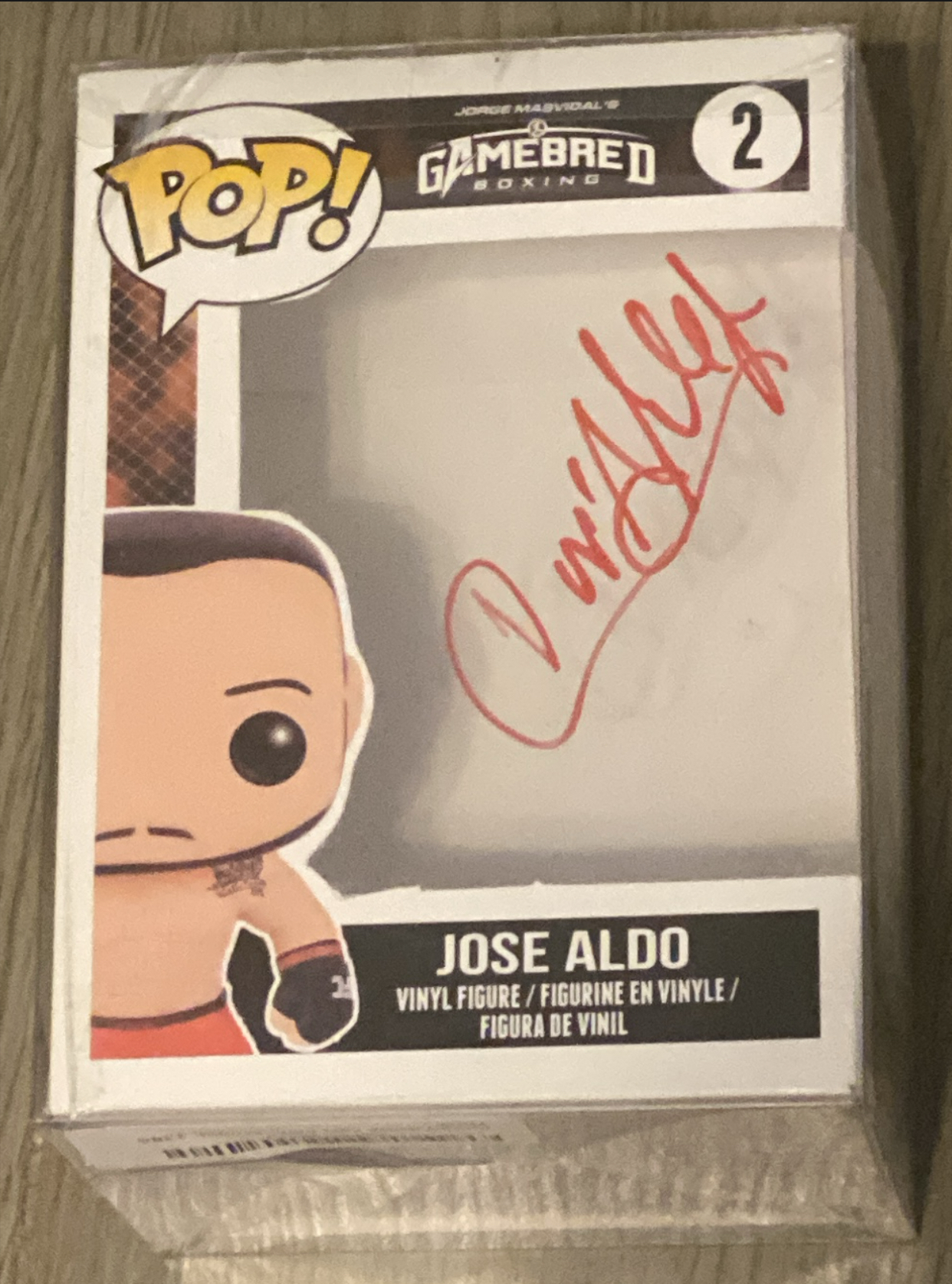 Jose Aldo Autographed Signed Funko Box