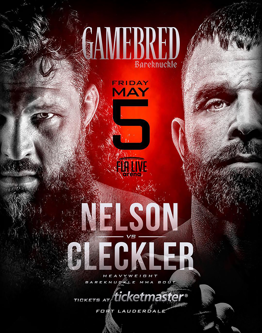 Gamebred Bareknuckle 4 MMA Fight Poster