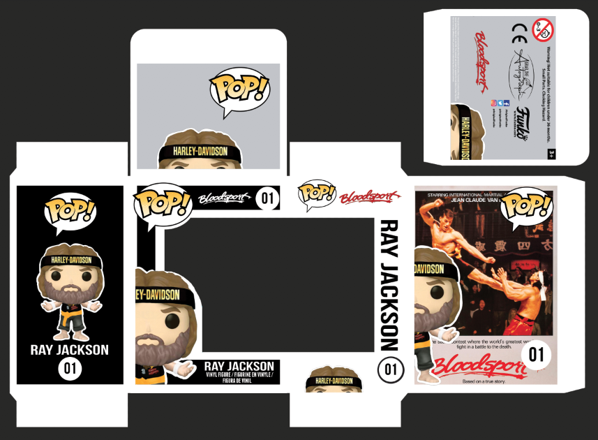 BloodSport Ray Jackson (Donald Gibb) Custom Box