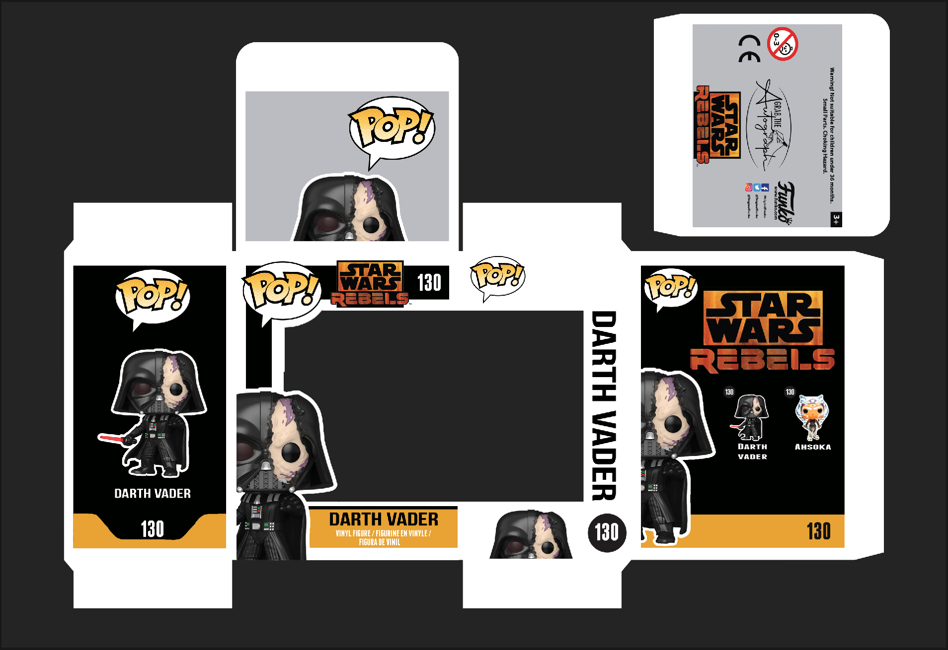 Star Wars Damaged Vader Custom Box